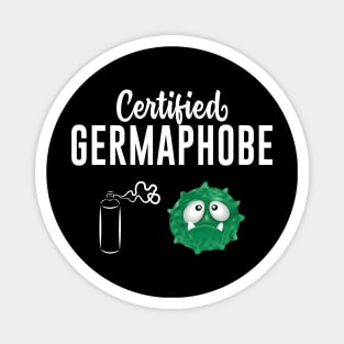 Certified Germaphobe Hand Sanitizer Funny Magnet